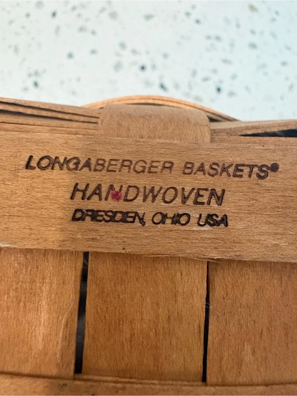 Longaberger 1993 Hand Woven With Plastic Liner Vintage Small Accent Basket